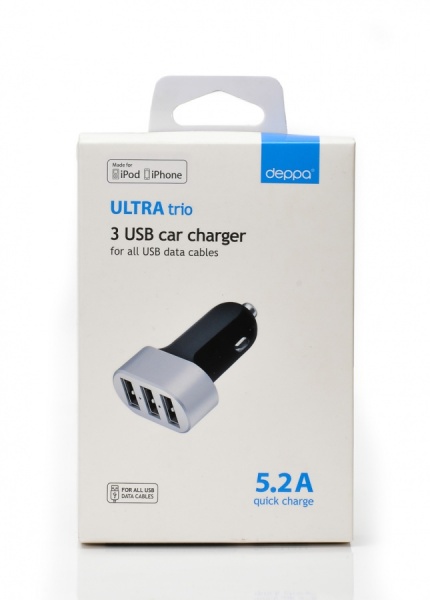   Deppa 3USB 5.2A 