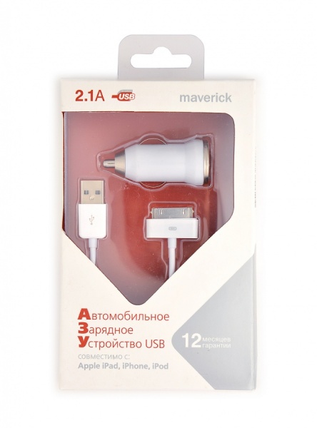   Maverick 1USB 2A +  30-pin 