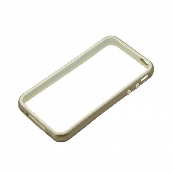 Бампер для iPhone 4 и iPhone 4s Spigen бело-золотой