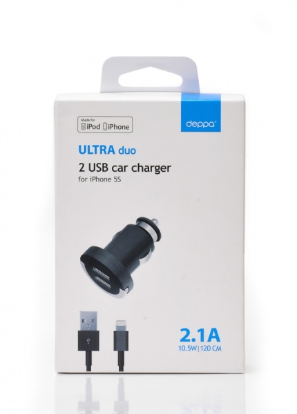   Deppa 2USB 2.1A  +  lightning