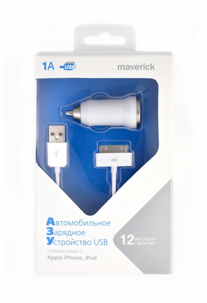   Maverick 1USB 1A +  30-pin 